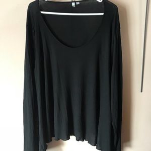 NEW WITHOUT TAG ASOS CURVE SWING RIBBED SHIRT